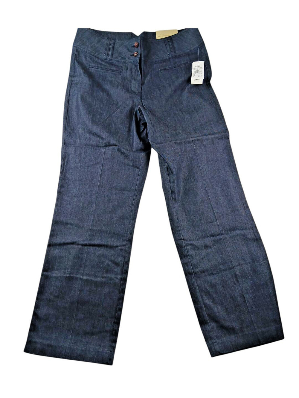 CATO Womens Classic Black Denim Sits @ Waist or Below Pants Lightweight Soft 12